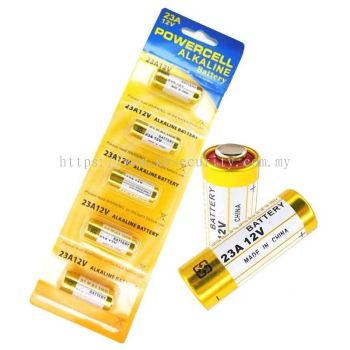 Powercell 23A 12V Alkaline Battery - For Remote Control & Other Electronic Devices