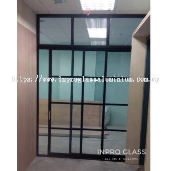 IPSP-SLD5 4" Aluminium Glass Sliding Door C/W 5mm Clear Glass Specialist at Klang | Kapar | Meru | Bukit Tinggi