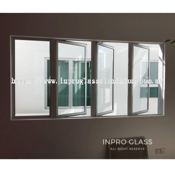 IPGCW-5 5mm Clear Glass Multipoint Casement Window | Glass Contractor Subang | USJ | Taipan | Bandar Sunway