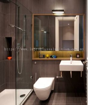 10mm Tempered Clear Glass Shower Screen | Glass Contractor Sunway