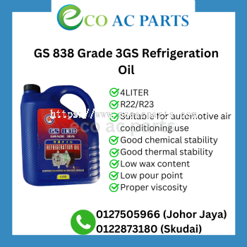 GS 838 GRADE 3GS REFRIGERATION OIL 4 LITER  