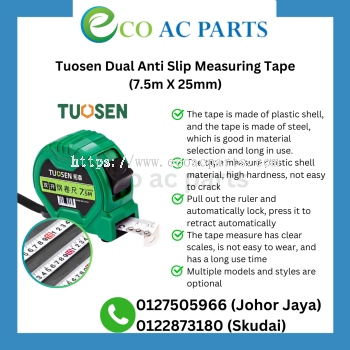 TUOSEN DUAL ANTI SLIP MEASURING TAPE (7.5M X 25 MM)