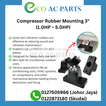 COMPRESSOR RUBBER MOUNTING 1.0 HP ~ 5.0 HP 