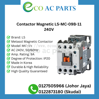 CONTACTOR MAGNETIC LS-MC-09B-11 240V