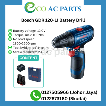 BOSCH GDR 120-LI BATTERY DRILL