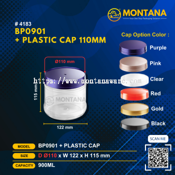 (4183) BP0901   BP PET CONTAINER ( 110mm/900ml)