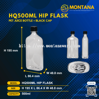 HQ500ML HIP FLASK