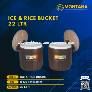 ICE & RICE BUCKET 22 LTR