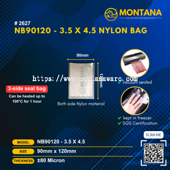 (2627) NB90120 - 3.5 x 4.5 NYLON BAG