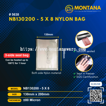 (5638) NB130200 - 5 x 8 NYLON BAG