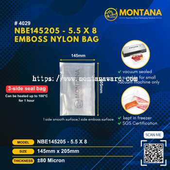 (4029) NBE145205 - 5.5 x 8 EMBOSS NYLON BAG