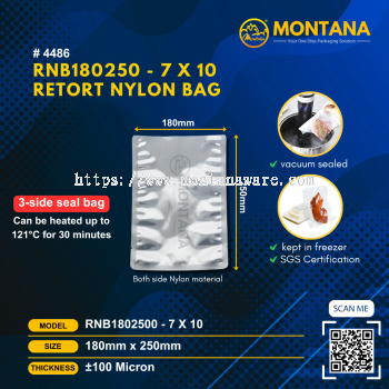 (4486) RNB180250 - 7 x 10 RETORT NYLON BAG