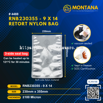 (4488) RNB230355 - 9 x 14 RETORT NYLON BAG