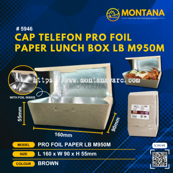 (5946) CAP TELEFON PRO FOIL PAPER LUNCH BOX LB M950M