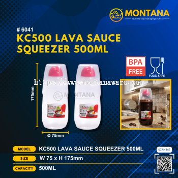 (6041) KC500 LAVA SAUCE SQUEEZER 500ML