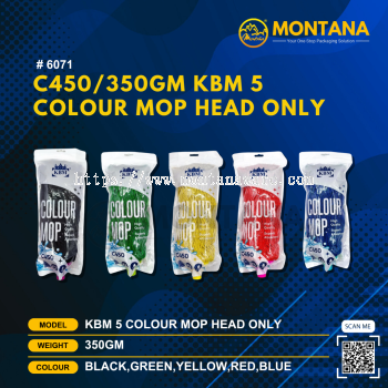 (6071) C450_350GM KBM 5 COLOUR MOP HEAD ONLY
