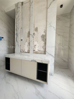 Bathroom Cabinet With Marble Stone