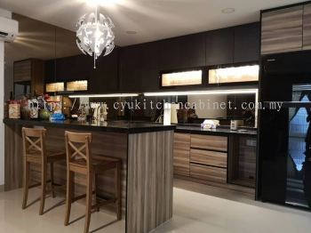 Melamine Kitchen Cabinet @Platinum Residence Dengkil