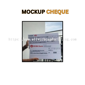 Mockup Cheque