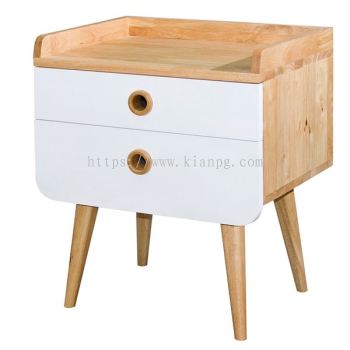 CARL Night Stand Natural / White