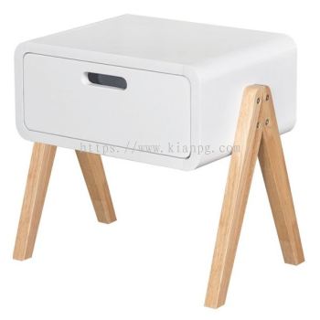 TOMAMU Side Table White