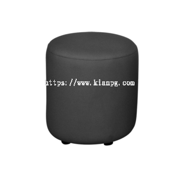 MARY Round Stool PU Black