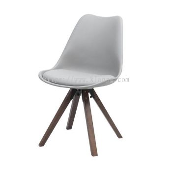 PP 10 Side Chair Grey Seat / Merlot Beech Leg