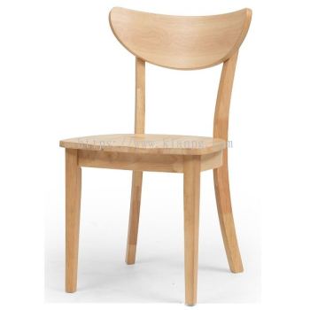 WAKO II Dining Chair (Wooden Seat) Natural