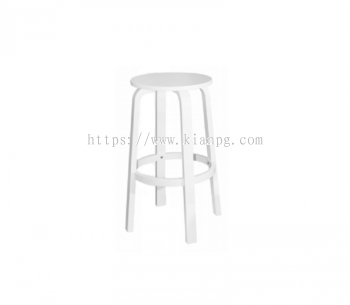 I Bar Stool (H29") White