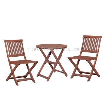 OSAKA NEWBURY II Tea Set (1 + 2) Osaka 70 cm RD Folding Table + Newbury II Folding Chair