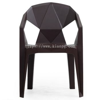 DIAMOND Arm Dining Chair Brown