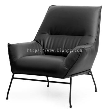 TEDDY Lounge Chair PU Black