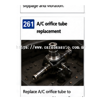 Ac Orifice Tube Replacement