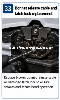 Bonnet Release Cable And Latch Lock Replacement