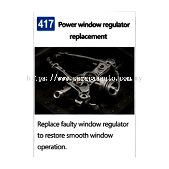 Power Window Regulator Replacement