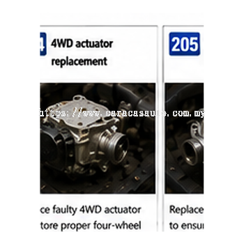 4Wd Actuator Replacement