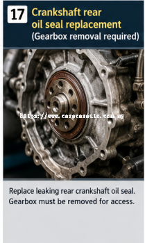 Crankshaft Rear Oil Seal Replacement