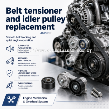 Belt Tensioner And Idler Pulley Replacement