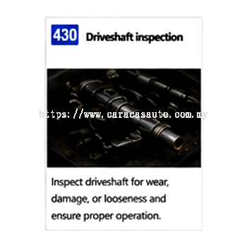 Driveshaft Inspection
