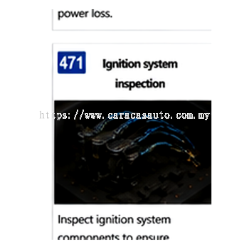 Ignition System Inspection