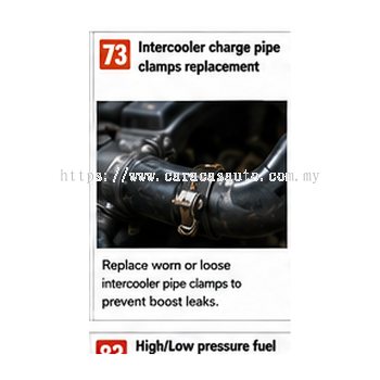 Intercooler Charge Pipe Clamps Replacement