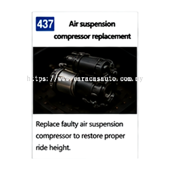 Air Suspension Compressor Replacement