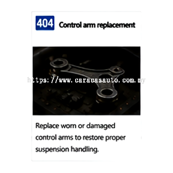 Control Arm Replacement