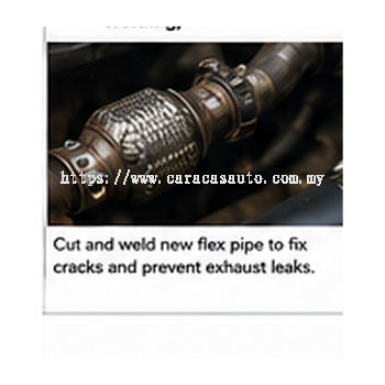 Cracked Exhaust Flex Pipe Replacement Cutting And Welding
