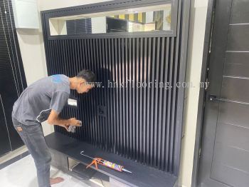 Fluted Wall Panel Code : MATT BLACK