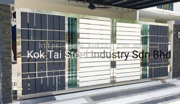 Kok Tai Customize Stainless Steel 304 Door with Glass High Quality