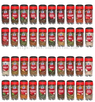 MCCORMICK HERBS & SPICES[6BTL/OUTER][12OUTER/CTN]