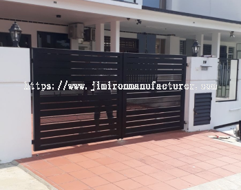 Aluminium Panels & Mesh Design Main Gate