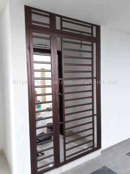 Brown Colour Swing Door In Condominium