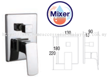 Concealed 2-Way Bath Shower - Mixer ( Codename : SWP-B-2727 )